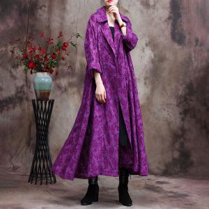 Peter Pan Collar Plus Size Trench Coat Solid Color Lace Overcoat