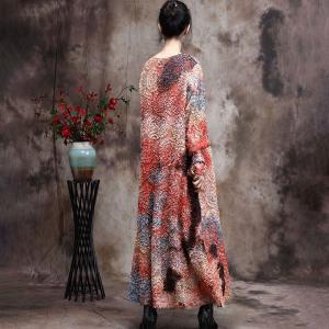Stereo Jacquard Colorful Dress Beautiful Designer Belted Dress