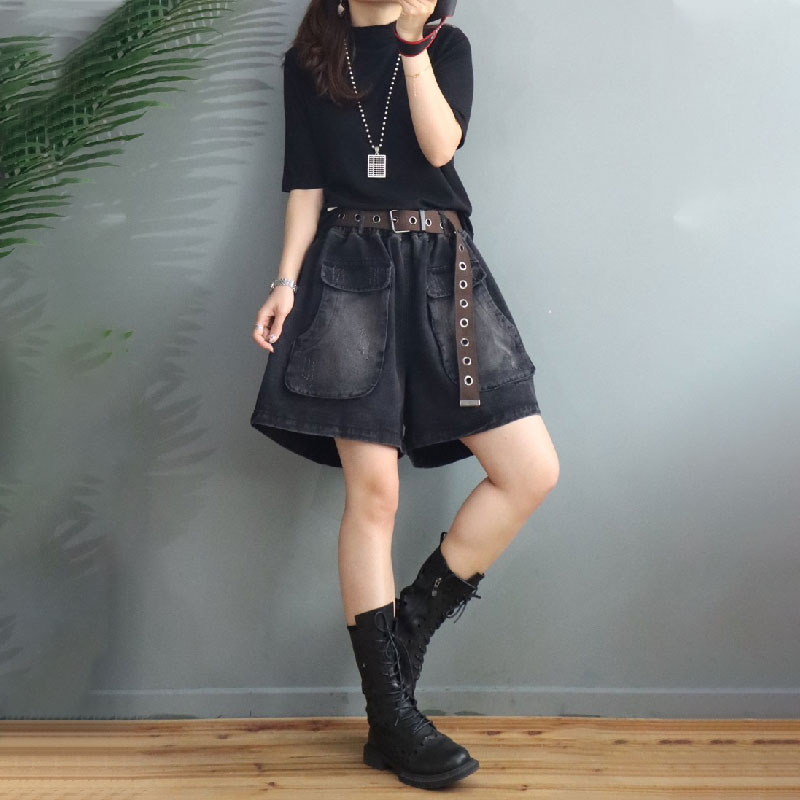 cute baggy jean shorts