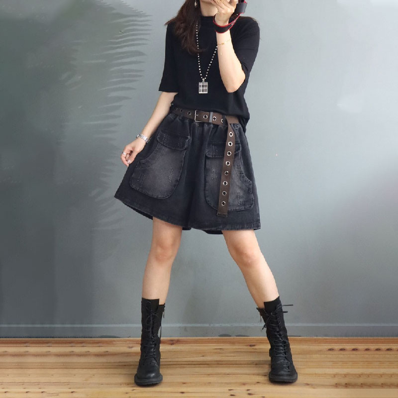 cute baggy jean shorts