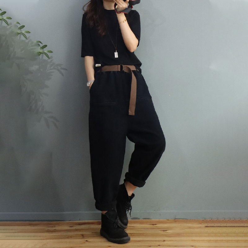 Street Cotton Solid Color Red Black Dark Green Brown comfy 90s baggy slack 