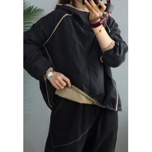 Solid Color Drawstring Plus Size Hoodie Quilted Short Pullover Hoodie
