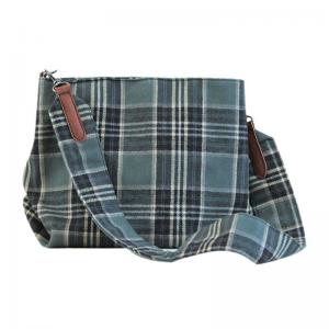 Korean Fashion Checkered/ Plain Casual Shoulder Bag