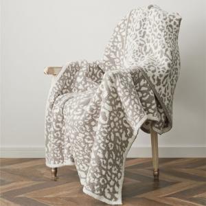 Modern Style Leopard Blanket Comfy Fleece Throw