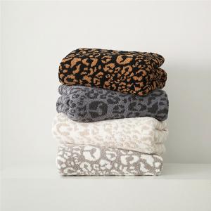 Modern Style Leopard Blanket Comfy Fleece Throw