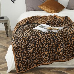 Modern Style Leopard Blanket Comfy Fleece Throw