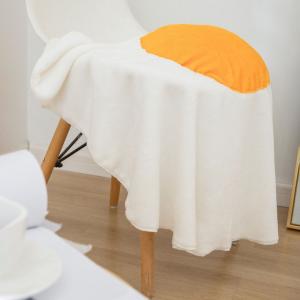 Cute Poached Egg Throw Bedding Flannel Blanket