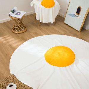 Cute Poached Egg Throw Bedding Flannel Blanket