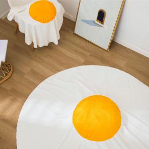 Cute Poached Egg Throw Bedding Flannel Blanket