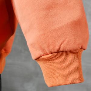 Letter Patchwork Plus Size Sweatshirt Cotton Fleeced Pullover