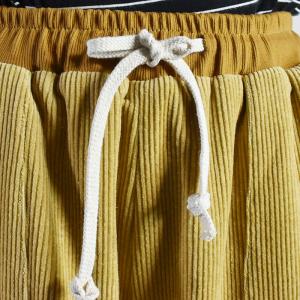 Ulzzang Style Casual Corduroy Pants Womens Fleece Joggers