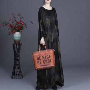 Rose Flowers Plus Size Caftan Black Empire Waist Modest Clothing