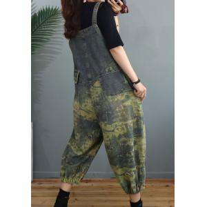 Graffiti Prints Balloon Dungarees BF Style Korean Overalls