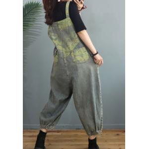 Graffiti Prints Balloon Dungarees BF Style Korean Overalls