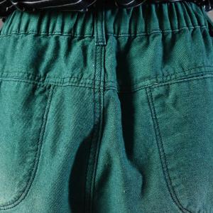 Baggy-Fit Womens Dark Green Jeans 90s Stonewash Jeans