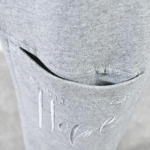 Knee Pockets Letter Embroidered Pants Cotton Korean Jogger Pants