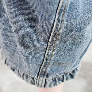 Elastic Buttoms Baggy Dad Jeans Balloon Legs Korean Jeans