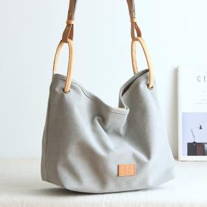 Japanese Style Pastel Colored Handbag Cotton Canvas Messenger Bag