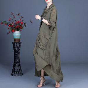 Solid Colors Plus Size Trench Coat Long Sheer Sun-Proof Clothes