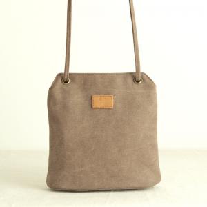 Preppy Style Long Straps Shoulder Bag Simple Womens Canvas Bag