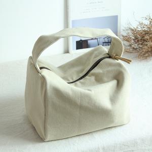 Minimalist Style Canvas Rectangle Bag Cute Travel Handbag