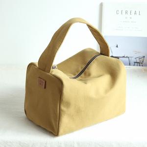 Minimalist Style Canvas Rectangle Bag Cute Travel Handbag