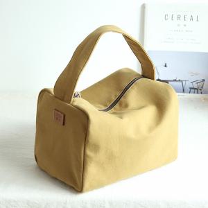 Minimalist Style Canvas Rectangle Bag Cute Travel Handbag