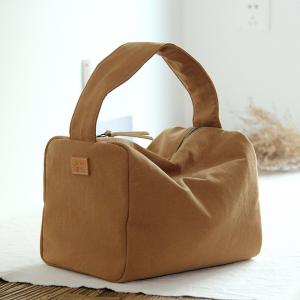 Minimalist Style Canvas Rectangle Bag Cute Travel Handbag