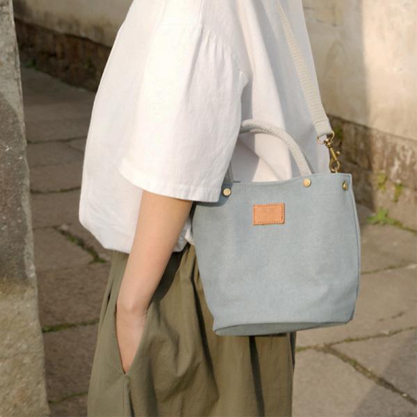 Japanese Style Canvas Handbag Small Sling Bag