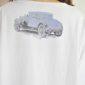 Car Prints Comfy Plus Size Tee Casual Summer White T Shirt