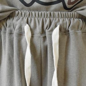 Casual Style Bear Oversized Sweatshirt with Cotton Wide Leg Shorts