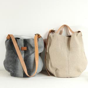 Solid Color Canvas Hobo Bag for Women