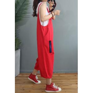 City-Chic Letter Patchwork Baggy Overalls Denim Adjustable Straps Pants