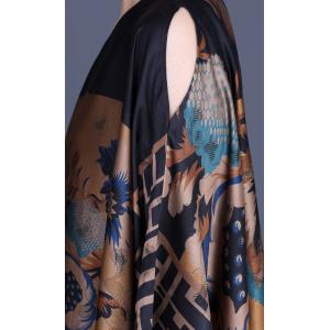 Bat Sleeve Totem Prints Moroccan Dress Plus Size Church Kaftan