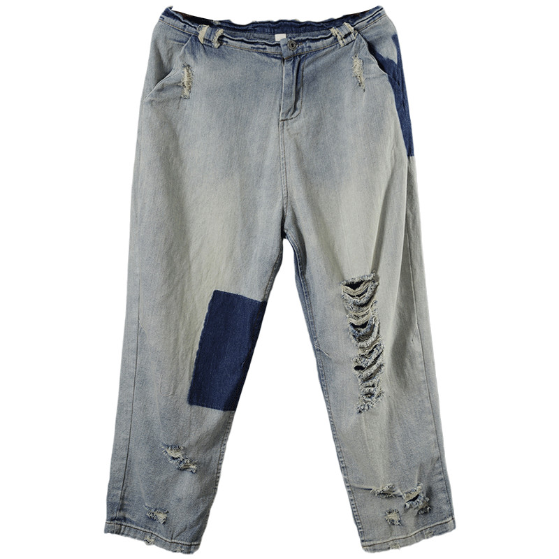 baggy light wash jeans