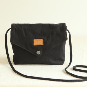 Preppy Look Canvas Cotton Messenger Bag Cute Small Envelope Bag