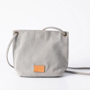 Solid Color Small Canvas Shoulder Bag