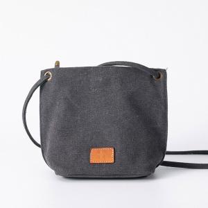 Solid Color Small Canvas Shoulder Bag