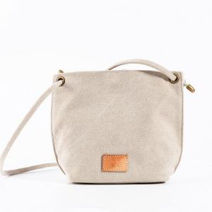 Solid Color Small Canvas Shoulder Bag