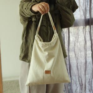 Button Up Canvas Hobo Handbag for Women