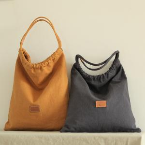 Button Up Canvas Hobo Handbag for Women