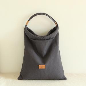 Button Up Canvas Hobo Handbag for Women