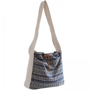 Totem Pattern Drawstring Hobo Bag