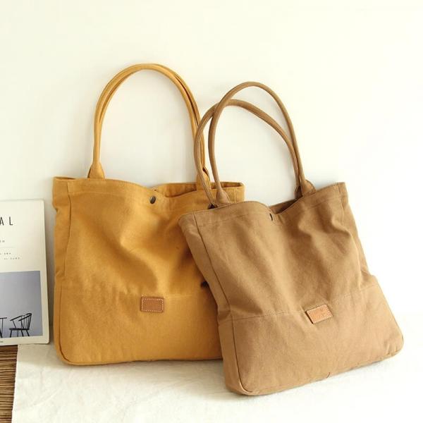 Chunky Canvas Solid Colors Tote Bag
