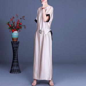 High-Quality Maxi Elegant Dress Loose Back Slit Dress