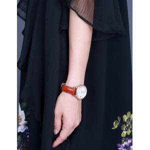 Sheer Sleeves Colorful Flowers Dress Lace Up Black Flouncing Dress