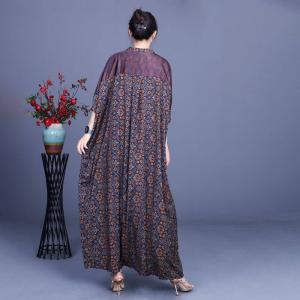 Over40 Style Modest Church Dress Plus Size Paisley Dress