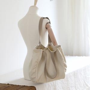 Solid Color Cotton Canvas Bag Casual Teacher Bag