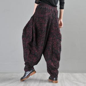 Street Fashion Jacquard Elephant Pants Kitting Cotton Thai Pants