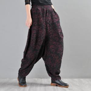 Street Fashion Jacquard Elephant Pants Kitting Cotton Thai Pants